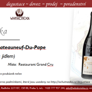 Top degustace Chateauneuf du Pape (s jídlem)